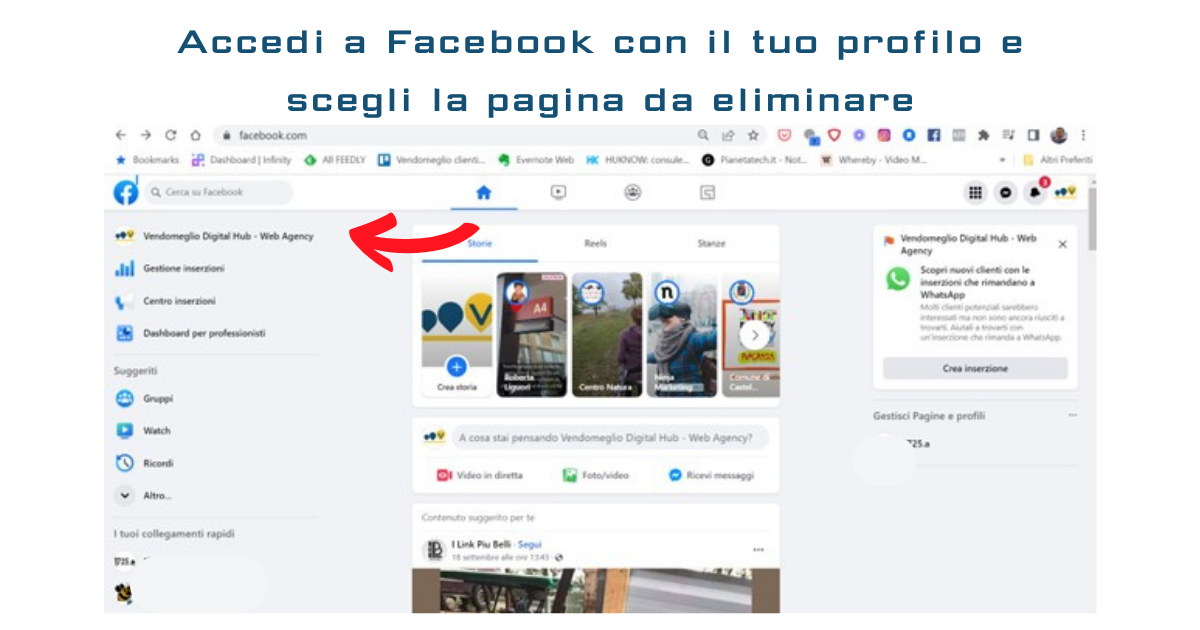 Cancellare una pagina Facebook: come fare? - Vendomeglio Digital Hub